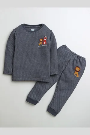 BUMZEE Infant Boys Printed Cotton Thermal Set