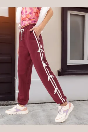 DressBerry Women Snuggle Chic Bow Trims Joggers