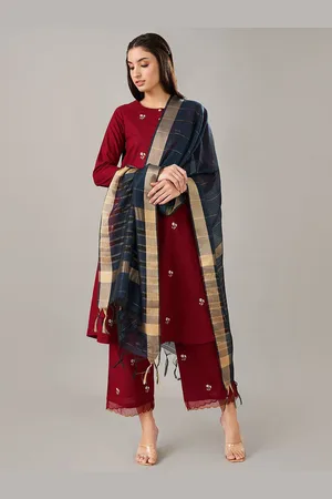 Pantaloons Striped Zari Work Dupatta