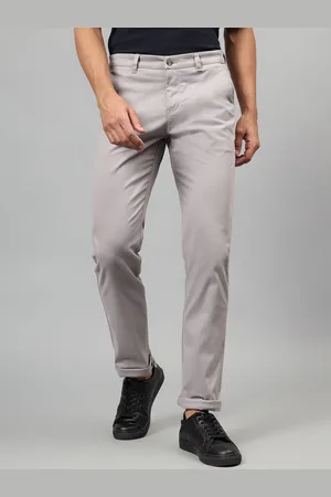 CANTABIL Men Cotton Mid-Rise Regular Fit Trousers