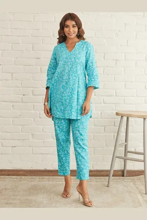 HERE&NOW Floral Printed Tunic With Trouser