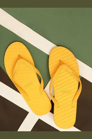 CHUPPS Unisex Banana Leaf Monocrome Lightweight Thong Flip-Flops