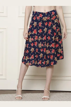 GRACIT Women Floral Printed Flared Knee-Length Skirts
