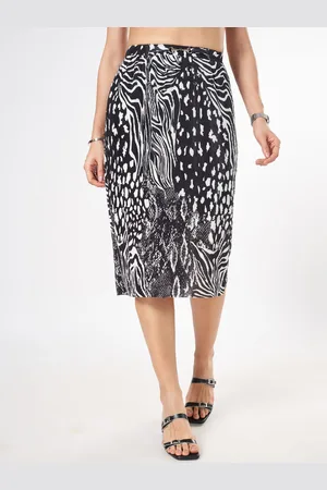 Pantaloons Printed A- Line Knee Length Skirt