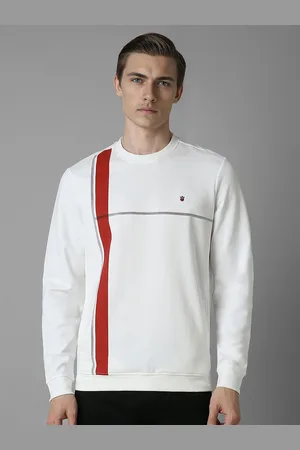 Louis Philippe Men Straight Long Sleeves Printed Pullover Sweatshirt
