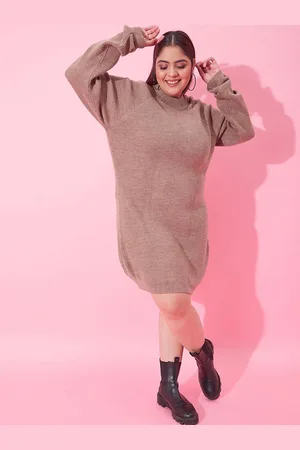 CURVY STREET Women Plus Size Midi Dress