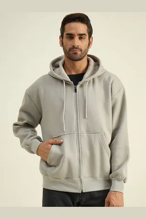 Color Capital Unisex Solid Hood Cotton Ribbed Sweatshirt