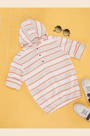 Pantaloons Boys Opaque Striped Casual Shirt