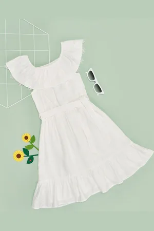 Pantaloons Pantaloons Girls Junior Fit & Flare Solid Dress