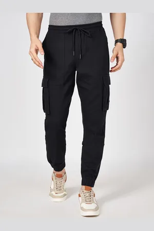 PEOPLE Men Cotton Joggers Casual Trousers