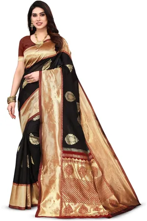 Varanga Ethnic Motif Zari Woven Kanjeevaram Saree