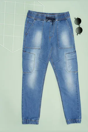 Pantaloons Boys Slash Knee Heavy Fade Jeans
