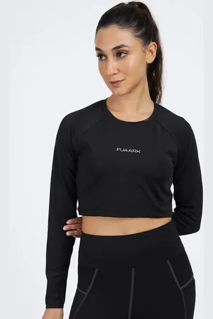 FUAARK Women Stretchex Typography Printed Round Neck Slim Fit T-shirt