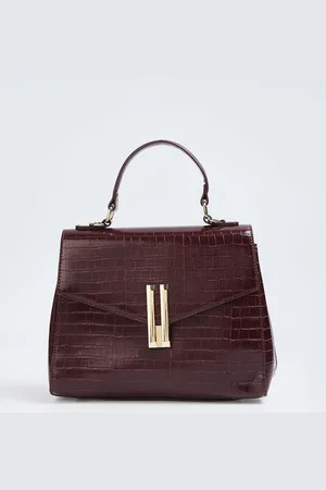 Lifestyle Women Textured Structured Handheld Bag