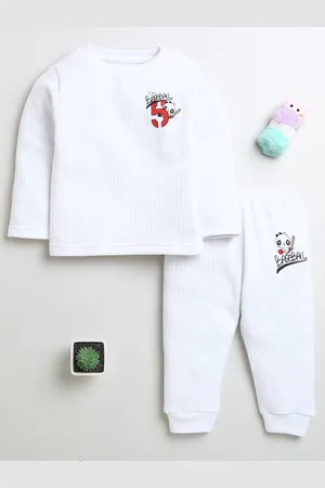 BUMZEE Boys Printed Cotton Long Sleeves Thermal Set