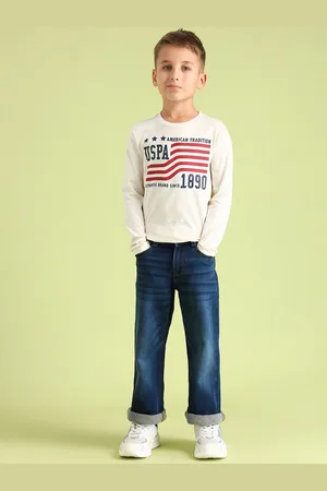 Ralph Lauren Boys Bruce Light Fade Clean Look Stretchable Cotton Bootcut Jeans