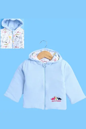 BUMZEE Reversible Conversational Printed Padded Jacket