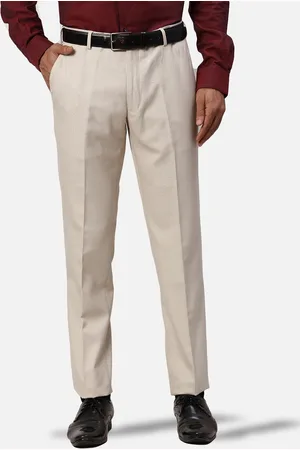 Park Avenue Men Solid Slim Fit Trousers
