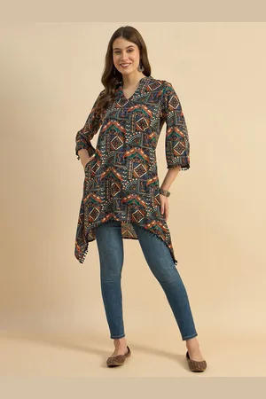 Azira Women Printed Bell Sleeves Kurta