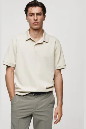 MANGO Polo Collar T-shirt