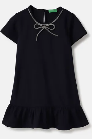 Benetton Girls Bow A-Line Dress