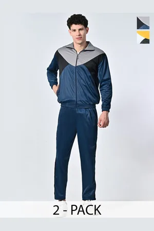 BAESD Men Pack Of 2 Mock Collar Long Sleeves Tracksuits