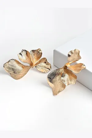 Kazo Gold-Plated Contemporary Studs