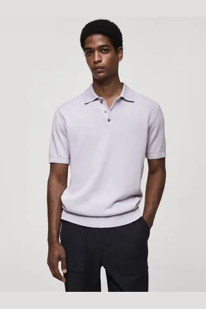 MANGO Polo Collar T-shirt