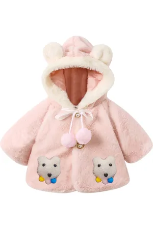 Bold N Elegant Girls Hooded Self Design Casual Parka Jacket
