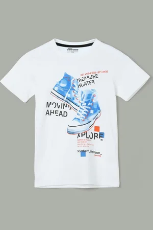 Lifestyle Boys Graphic Printed Round Neck Cotton T-Shirt