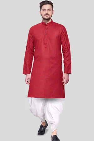 SHIWAM ETHNIX Polka Dots Printed Straight Kurta with Dhoti Pants