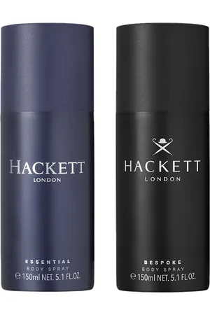 Hackett Essential & Bespoke Set Of 2 Long Lasting Body Spray - 150ml Each