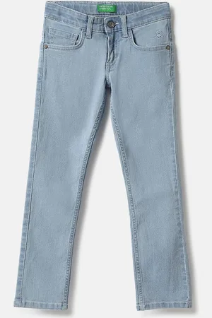Benetton Boys Slim Fit Cotton Jeans