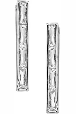Kazo Silver-Plated Contemporary American Diamond Studs