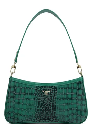 Da Milano Women Textured Structured Leather Shoulder Bag