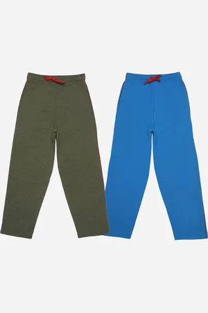 Dollar Champion Pack of 2 Boys Cotton Regular Fit Assorted Trousers