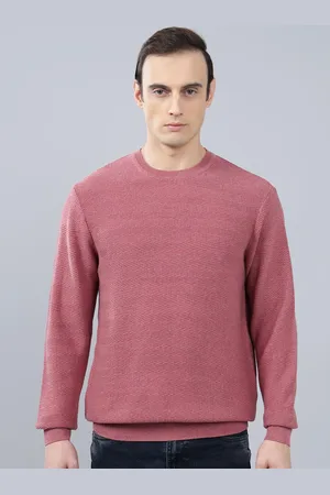 CANTABIL Men Cotton Self Design Full Sleeve Pullover Sweaters