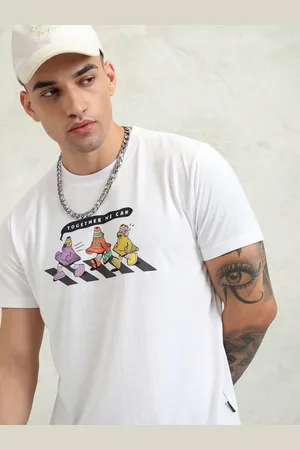 Ketch Men Graphic Printed Round Neck T-shirt