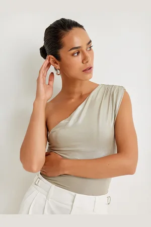 Koton Women Solid One Shoulder Top