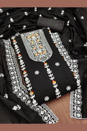 Ishin Floral Embroidered Unstitched Dress Material
