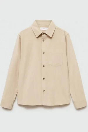 MANGO Boys Pure Cotton Corduroy Shirt