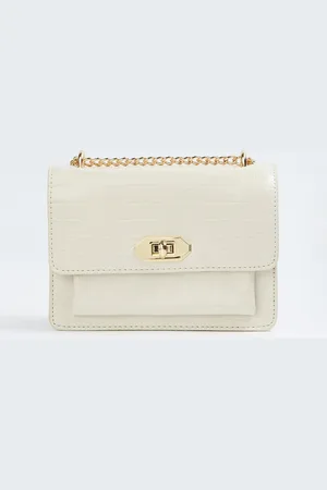 Lifestyle Women Textured Structured Sling Bag
