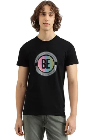 Benetton Men Graphic Printed Round Neck Pure Cotton T-shirt