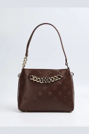 Elle Women Structured Textured Shoulder Bag