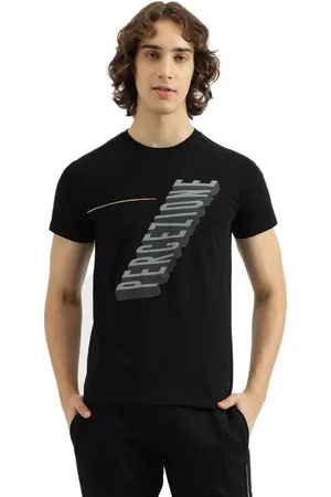Benetton Men Typography Printed Round Neck Pure Cotton T-shirt