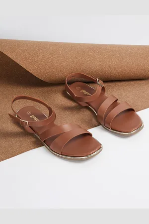 Lifestyle Women Open Toe Flats With Backstrap