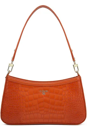 Da Milano Women Textured Structured Leather Shoulder Bag