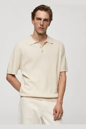 MANGO Polo Collar T-shirt