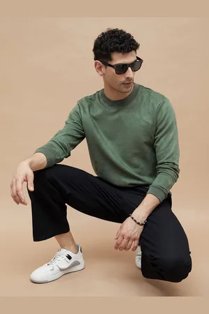Lifestyle Men Round Neck Pullover Sweatshirt