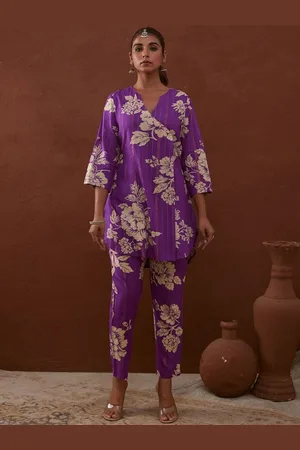 HERE&NOW Floral Printed Tunic & Trouser